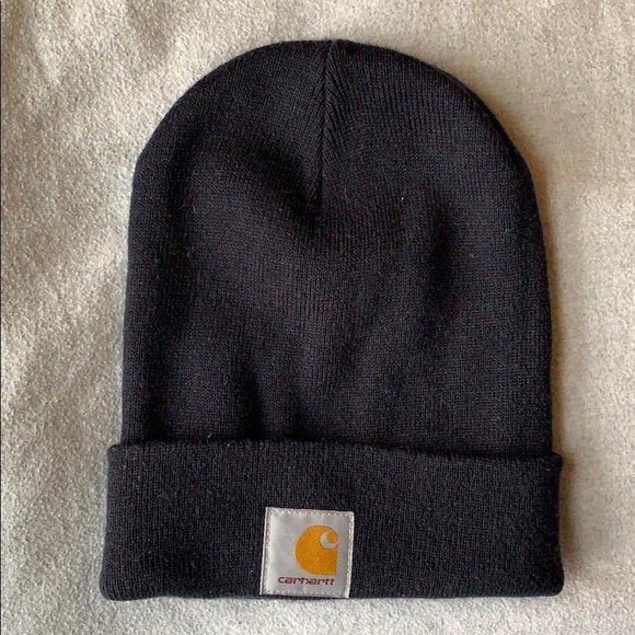 navy carhartt beanie